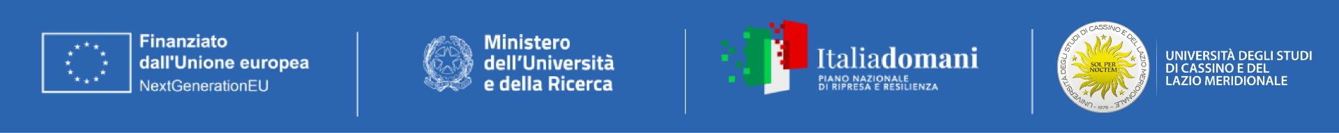 Finanziato dall'Unione europea - NextGenerationEU, Ministero dell'Università e della Ricerca, Italiadomani PNRR, Università degli Studi di Cassino e del Lazio Meridionale